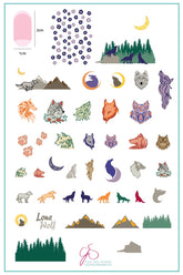 Lone Wolf (CjS LC-50) - Clear Jelly Stamping Plate