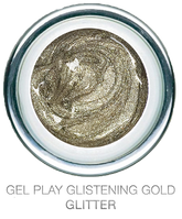Glitter Glistening Gold Metallic - Akzentz Gel Play UV/LED
