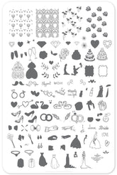 Here Comes the Bride (CjS-70) - Clear Jelly Stamping Plate