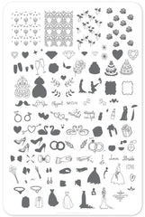 Here Comes the Bride (CjS-70) - Clear Jelly Stamping Plate