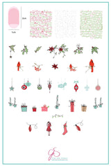 Mistletoe Wishes (CjS C-47) - Clear Jelly Stamping Plate