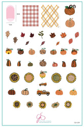Patterned Pumpkins (CjS-220) - Clear Jelly Stamping Plate