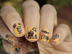 Haunted Doodle (CjSH-38) - CJS Small Stamping Plate