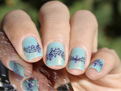 Musical Score (CjS-122) - CJS Small Stamping Plate