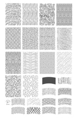 French-Textile - Collection 1 (CjS-227) Steel Nail Art Stamping Plate