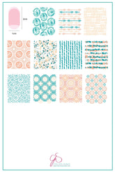 Textiles Series - 1 (CjS-185) - Clear Jelly Stamping Plate