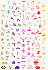 Pasties - Holiday Rainbow - 3 piece set!