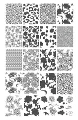 Textiles Series - 3 (CjS-191) - Clear Jelly Stamping Plate