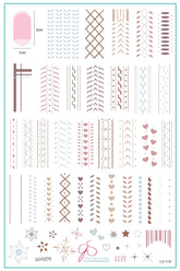 Sweater Textures (CjS-218) Steel Nail Art Stamping Plate