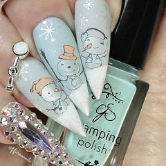 Do You Want to Build a Snowman? (CjS C-40) - CJS Small Stamping Plate