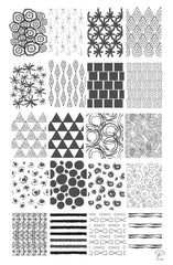 Textiles Series - 2 (CjS-186) - Clear Jelly Stamping Plate