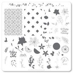 A Pretty Little Holiday (CjS C-33) - CJS Medium Stamping Plate