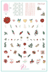 Christmas Gifts & Greens (CjSC-65) Steel Nail Art Stamping Plate - Clear Jelly Stamper