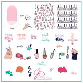 But First, NAILS (CjS-192) - Medium Clear Jelly Stamping Plate