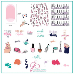 But First, NAILS (CjS-192) - Medium Clear Jelly Stamping Plate