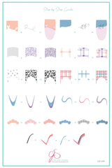 French Mani Mini (CjS-224) - Clear Jelly Stamping Plate