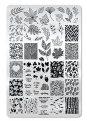 Lovely Leaves 6 - Uber Chic Stamping Plate