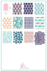 Textiles Series - 2 (CjS-186) - Clear Jelly Stamping Plate