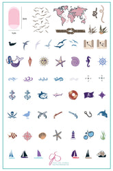 Treasures of the Sea (CjSLC-11) - Clear Jelly Stamping Plate