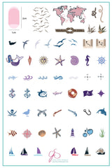 Treasures of the Sea (CjSLC-11) - Clear Jelly Stamping Plate