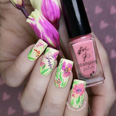 Watercolour Garden (CjS-81) - Clear Jelly Stamping Plate