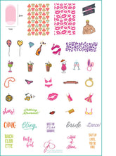 Kiss The Miss Goodbye (CjS-71) - Clear Jelly Stamping Plate