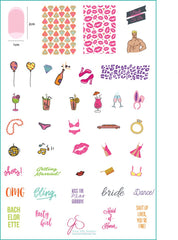 Kiss The Miss Goodbye (CjS-71) - Clear Jelly Stamping Plate