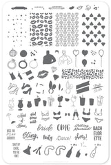 Kiss The Miss Goodbye (CjS-71) - Clear Jelly Stamping Plate