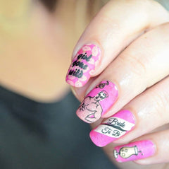 Kiss The Miss Goodbye (CjS-71) - Clear Jelly Stamping Plate