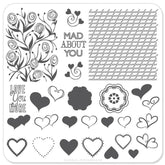 Layers of LoVe (CjS V-04) - CJS Small Stamping Plate