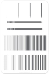Lines (CjS-52) - Clear Jelly Stamping Plate