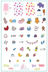 Little Blessings (CjSLC-29) - Clear Jelly Stamping Plate