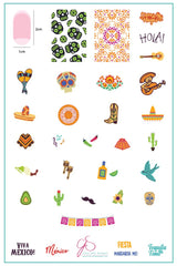 Mexico - Always In My Heart (CjS LC-43) - Clear Jelly Stamping Plate