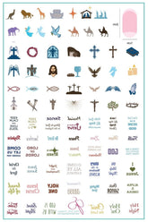 Hooked on Jesus! (CjSLC-14)  - Clear Jelly Stamping Plate