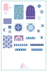 Moorish Motifs (Morocco and Spain) (CjS LC-26) - Clear Jelly Stamping Plate