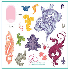 Ornamental Flourish (CjS-45) - Clear Jelly Stamping Plate