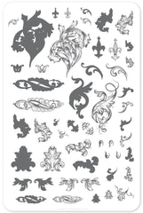 Ornamental Flourish (CjS-45) - Clear Jelly Stamping Plate