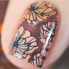 Peacocks Garden (CjS-37) - Clear Jelly Stamping Plate