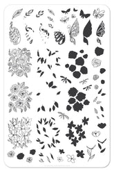 Peacocks Garden (CjS-37) - Clear Jelly Stamping Plate