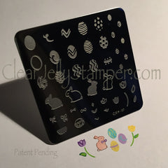 Peter Cottontails Easter Eggs (CjSH-02) - CJS Small Stamping Plate