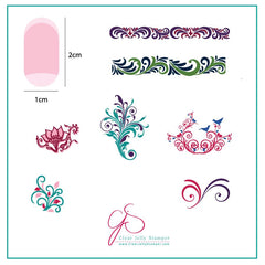 Petit Swirls (CjS-49) - CJS Small Stamping Plate