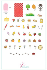 Picnic Anyone? (CjS-59) - Clear Jelly Stamping Plate