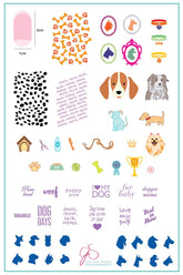 Puppy Love (CjS LC-23 ) - Clear Jelly Stamping Plate