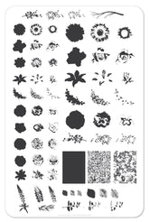 Roses Floral Garden (CjSLC-13) - Clear Jelly Stamping Plate