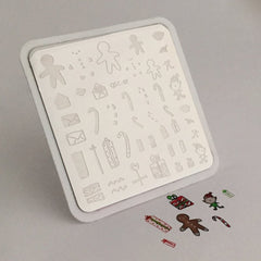 Santa's Workshop Christmas Plate (CjSC-07) - CJS Small Stamping Plate