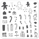 Santa's Workshop Christmas Plate (CjSC-07) - CJS Small Stamping Plate