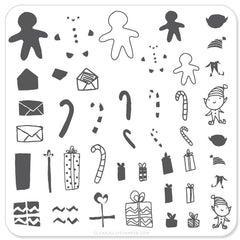 Santa's Workshop Christmas Plate (CjSC-07) - CJS Small Stamping Plate