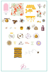 Save the Bees! (CjS-68) - Clear Jelly Stamping Plate