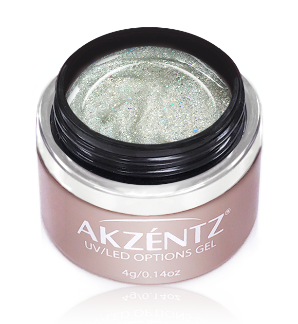 Sparkles Silver Twinkle - Akzentz Options UV/LED - LuvNailz