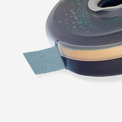 Premium 100 Grit Stick On Nail File Refill Roll in Plastic Case - Up to 80 Files! ATLUX-100